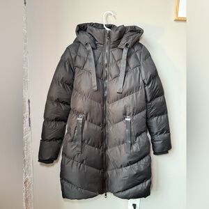 Saint and Sinner Black Winter Puffer Coat Jacket